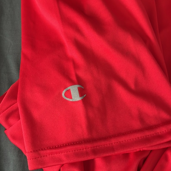 Champion Performance Short Sleeve Shirt Red Size Small - Picture 4 of 7